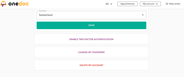 change password english