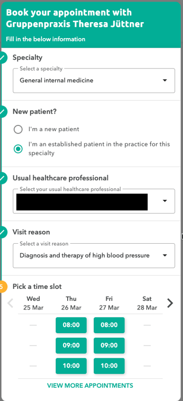 choose appointment EN