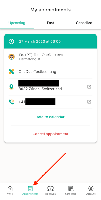 my appointments app EN