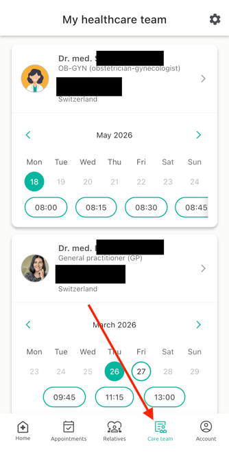 my healthcare team app EN