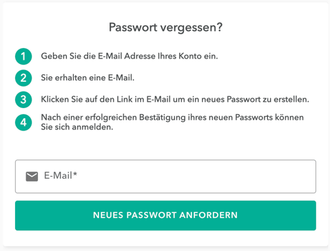 reset password german